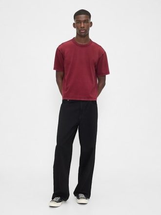 Camiseta curta adulta pesada