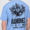 Camiseta curta com estampa dos Ramones