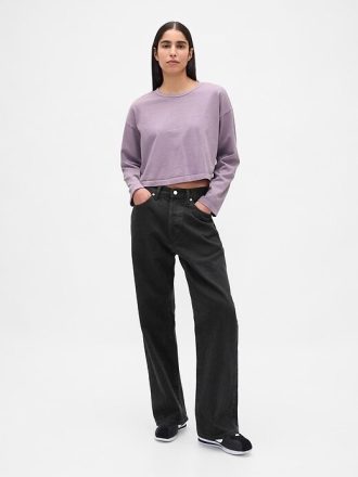 Camiseta curta de algodão orgânico vintagesoft heavyweight