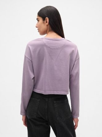 Camiseta curta de algodão orgânico vintagesoft heavyweight