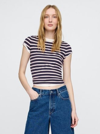 Camiseta de algodão para bebê