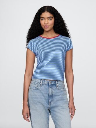 Camiseta de algodão para bebê