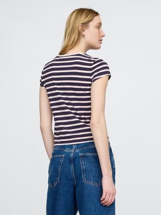 Camiseta de algodão para bebê