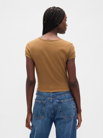 Camiseta de algodão para bebê