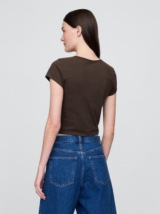 Camiseta de algodão para bebê