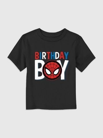 Camiseta de aniversário infantil SpiderRex
