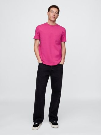 Camiseta de bolso de algodão orgânico para adultos