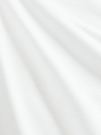 Camiseta de malha com decote canoa e costas abertas