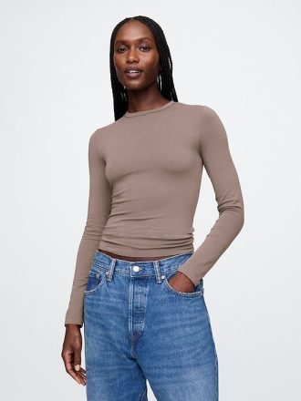 Camiseta de malha fechada