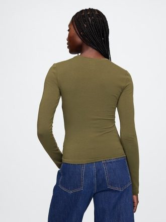 Camiseta de malha fechada