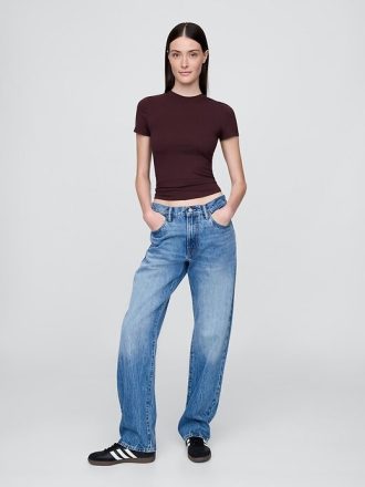 Camiseta de malha fechada