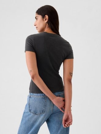 Camiseta de malha fechada