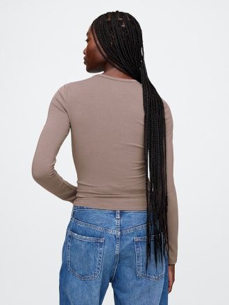 Camiseta de malha fechada