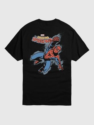 Camiseta de manga curta Marvel Grunge Spiderman