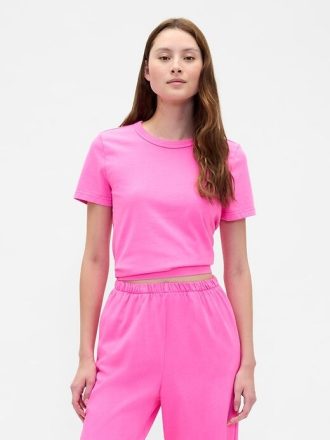 Camiseta encolhida de algodão orgânico vintagesoft heavyweight