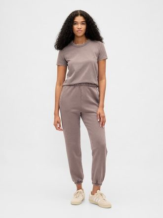 Camiseta encolhida de algodão orgânico vintagesoft heavyweight