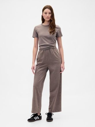 Calças retas de algodão orgânico VintageSoft Heavyweight