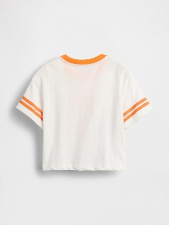 Camiseta estampada azul para bebês e crianças pequenas