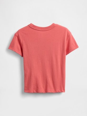 Camiseta estampada azul para bebês e crianças pequenas