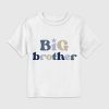 Camiseta estampada Big Brother para crianças