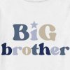 Camiseta estampada Big Brother para crianças