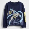 Camiseta estampada do Batman para bebês e crianças pequenas