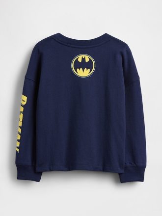 Camiseta estampada do Batman para bebês e crianças pequenas