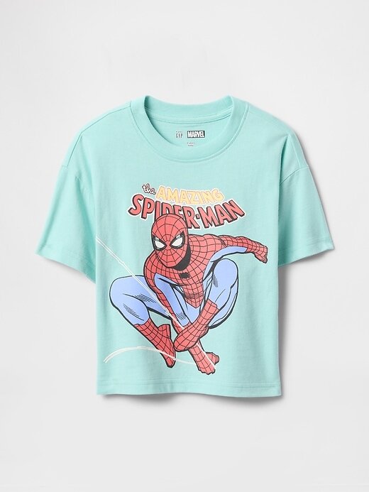 Camiseta estampada grande da Marvel para bebês e crianças pequenas Camiseta estampada grande da Marvel para bebês e crianças pequenas