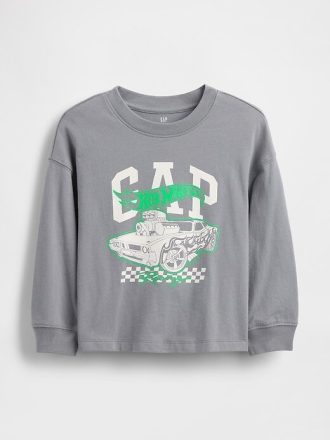 Camiseta estampada Hot Wheels para bebês e crianças pequenas