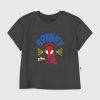 Camiseta estampada infantil Spidey e seus incríveis amigos heróis