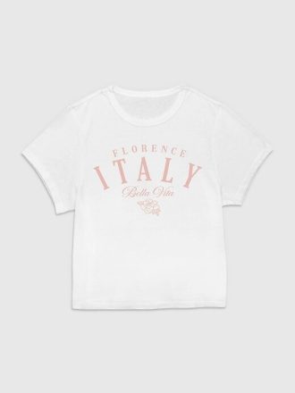 Camiseta estampada para bebê Florence Itália