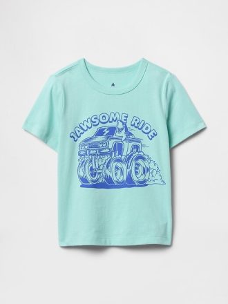 Camiseta estampada para bebês e crianças pequenas