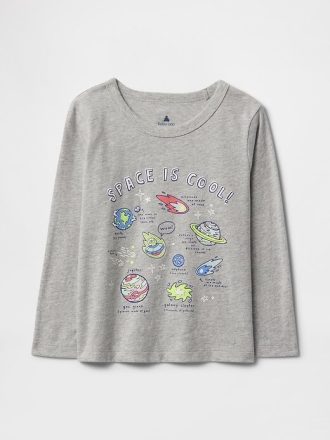 Camiseta estampada para bebês e crianças pequenas