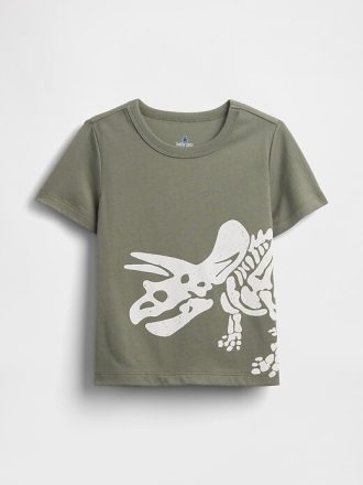 Camiseta estampada para bebês e crianças pequenas