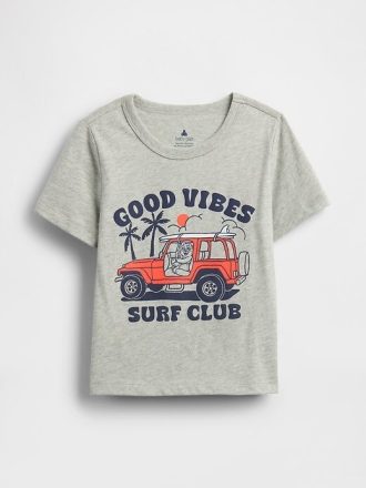 Camiseta estampada para bebês e crianças pequenas