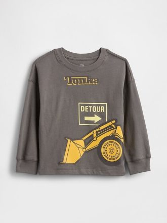 Camiseta estampada Tonka para bebês e crianças pequenas