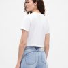Camiseta Gap × BÉIS Algodão Orgânico VintageSoft Crop Graphic