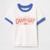 Camiseta Gap Ringer para acampamento de bebês e crianças pequenas