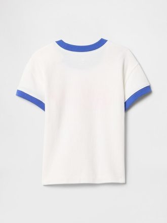 Camiseta Gap Ringer para acampamento de bebês e crianças pequenas