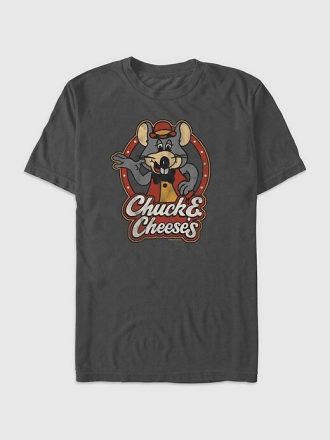 Camiseta gráfica com logotipo retrô Chuck E Cheese