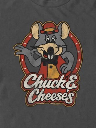 Camiseta gráfica com logotipo retrô Chuck E Cheese