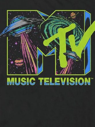 Camiseta gráfica com o logotipo do espaço da MTV