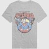 Camiseta gráfica com pose de herói vintage do Superman