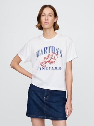 Camiseta gráfica descontraída