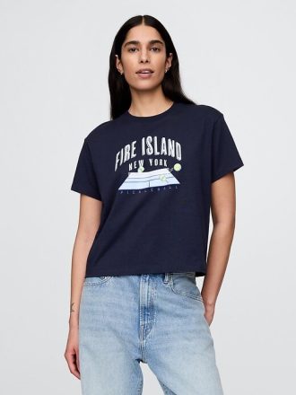 Camiseta gráfica descontraída