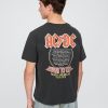 Camiseta gráfica descontraída da turnê de 1979 do AC/DC