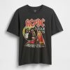 Camiseta gráfica descontraída da turnê de 1979 do AC/DC