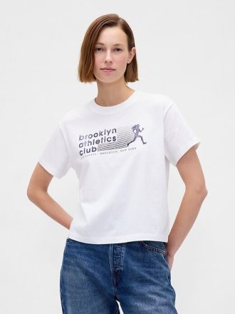 Camiseta gráfica descontraída do Brooklyn Athletics Club