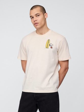 Camiseta gráfica descontraída do Snoopy