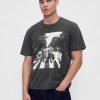 Camiseta gráfica descontraída dos Beatles